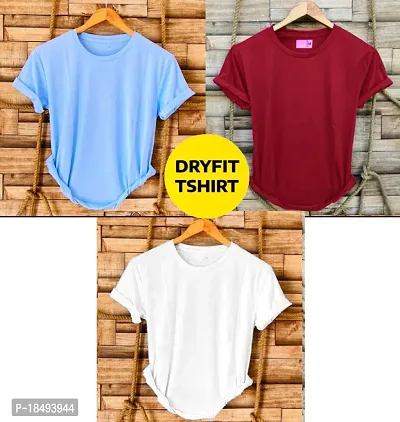 Combo of 3 dryfit t-shirt for men-thumb0