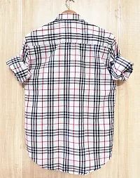 Classic Cotton Blend Checked Casual Shirts for Men-thumb1