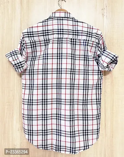 Classic Cotton Blend Checked Casual Shirts for Men-thumb2