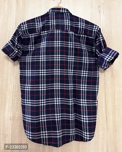 Classic Cotton Blend Checked Casual Shirts for Men-thumb2