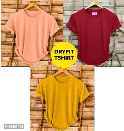 Combo of 3 dryfit t-shirt for men-thumb0