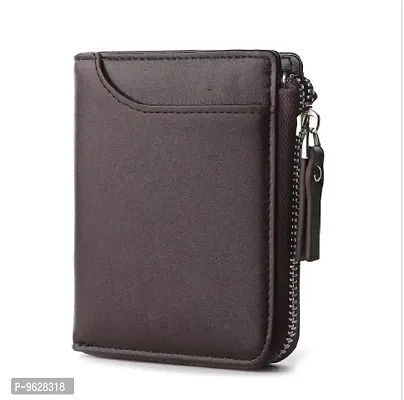 Stylish Solid Artificial Leather Two Fold Wallet For Men-thumb0