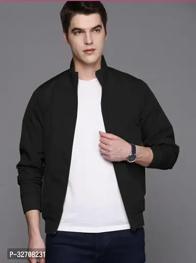 Stylish Polyester Bomber Jacket for Men-thumb0