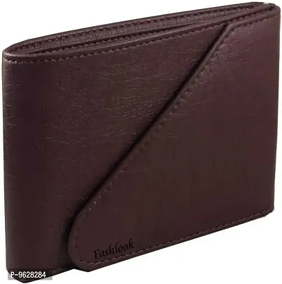 Stylish Solid Artificial Leather Two Fold Wallet For Men-thumb0