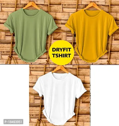 Combo of 3 dryfit t-shirt for men-thumb0