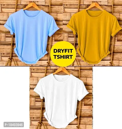 Combo of 3 dryfit t-shirt for men-thumb0
