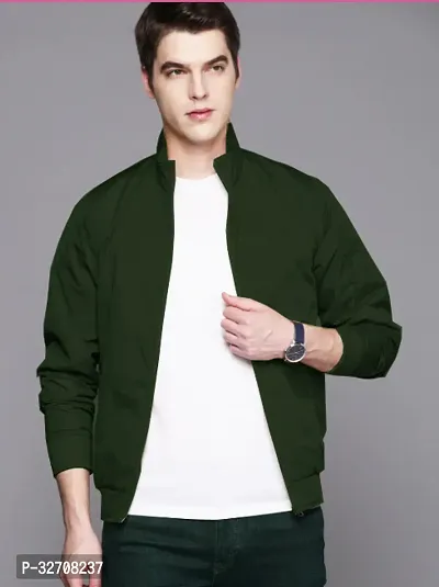 Stylish Polyester Bomber Jacket for Men