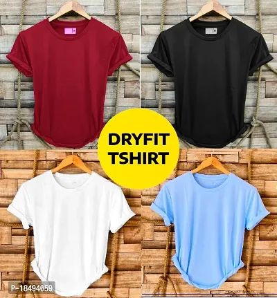 Combo of 4 dryfit t-shirt for men-thumb0