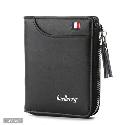Trendy Leather Zipper Wallet For Men-thumb0