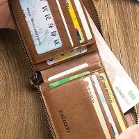 Trendy Leather Zipper Wallet For Men-thumb2