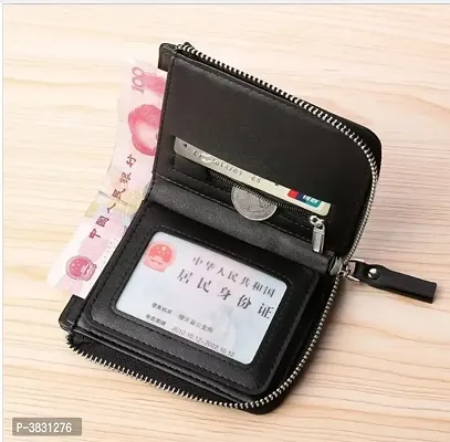 Trendy Leather Zipper Wallet For Men-thumb2