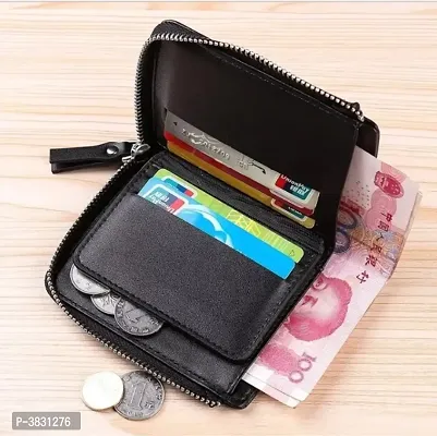 Trendy Leather Zipper Wallet For Men-thumb3