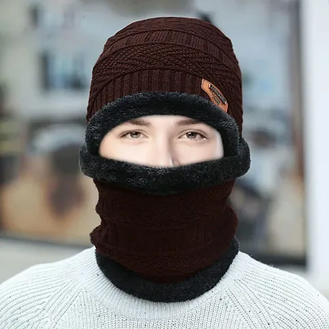 Beautiful Woolen Beanie Winter Cap For Men