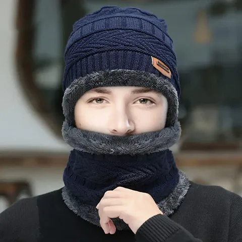 Beautiful Woolen Beanie Winter Cap For Men