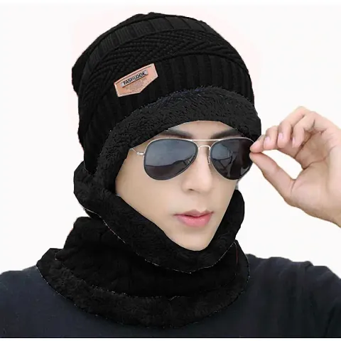 Beautiful Woolen Beanie Winter Cap For Men