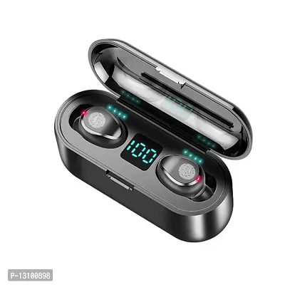 Stylish Black In-ear Bluetooth Wireless Headsets With Microphone-thumb0