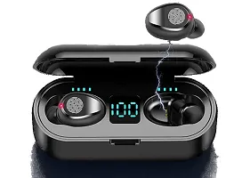 Stylish Black In-ear Bluetooth Wireless Headsets With Microphone-thumb1