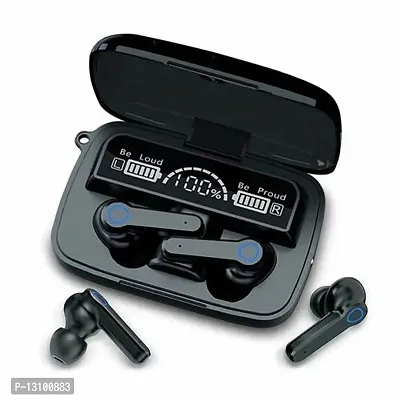 Stylish Black In-ear Bluetooth Wireless Headsets With Microphone-thumb0