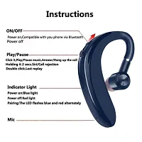 Stylish Black In-ear Bluetooth Wireless Headsets With Microphone-thumb2