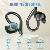 Stylish Black In-ear Bluetooth Wireless Headsets With Microphone-thumb1