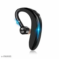 Stylish Black In-ear Bluetooth Wireless Headsets With Microphone-thumb1