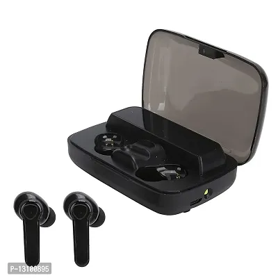 Stylish Black In-ear Bluetooth Wireless Headsets With Microphone-thumb0