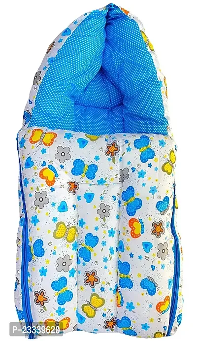 Comfortable Kids Charm Cloud Moon 3 in 1 Babies Cotton Bed Cum Carry Bed Printed Baby Sleeping Bags