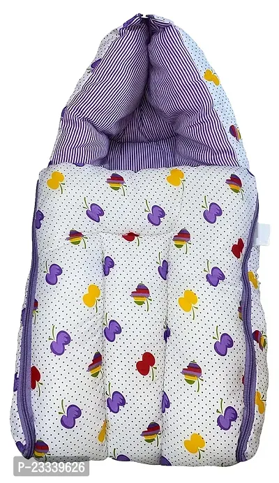 Comfortable Kids Charm Cute Moon And Star 3 in 1 Babies Cotton Bed Cum Carry Bed Printed Baby Sleeping Bags