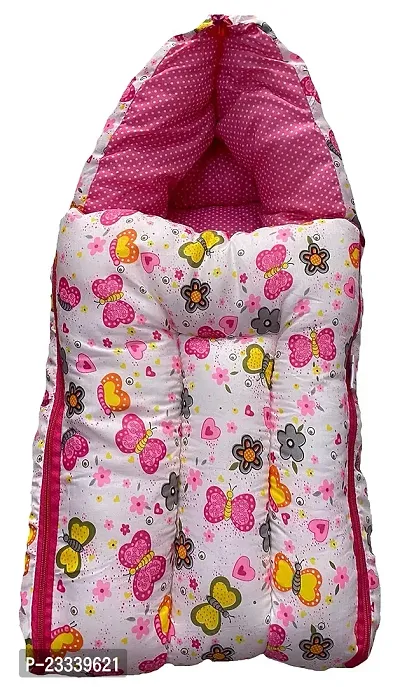 Comfortable Kids Charm Cloud Moon 3 in 1 Babies Cotton Bed Cum Carry Bed Printed Baby Sleeping Bags