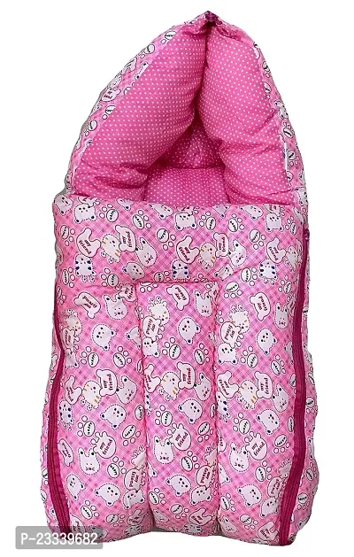 Comfortable Kids Charm 3 in 1 Babies Cotton Bed Cum Carry Bed Printed Baby Sleeping Bags