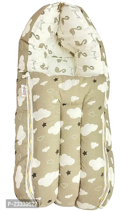 Comfortable Kids Charm Cute Moon And Star 3 in 1 Babies Cotton Bed Cum Carry Bed Printed Baby Sleeping Bags