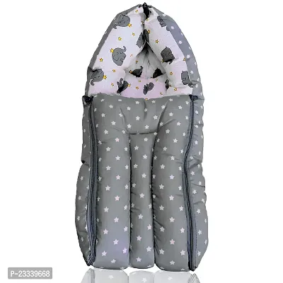 Comfortable Kids Charm 3 in 1 Babies Cotton Bed Cum Carry Bed Printed Baby Sleeping Bags