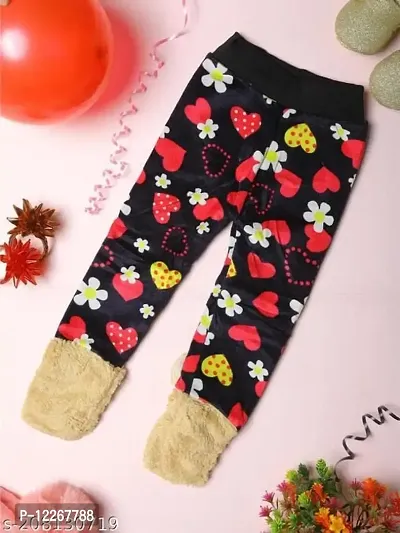Mehak Fashion Baby Girl  Boy Soft Winter Velvet Pant Legging Pajama for Kids Multi Color (2-3 Years, RED)-thumb4
