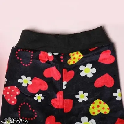 Mehak Fashion Baby Girl  Boy Soft Winter Velvet Pant Legging Pajama for Kids Multi Color (2-3 Years, RED)-thumb2