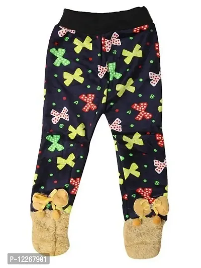 Mehak Fashion Baby Girl  Boy Soft Winter Velvet Pant Legging Pajama for Kids Multi Color (2-3 Years, RED)-thumb0