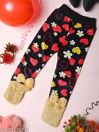 Mehak Fashion Baby Girl  Boy Soft Winter Velvet Pant Legging Pajama for Kids Multi Color (2-3 Years, RED)-thumb2