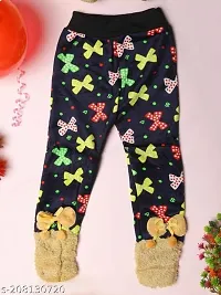 Mehak Fashion Baby Girl  Boy Soft Winter Velvet Pant Legging Pajama for Kids Multi Color (2-3 Years, RED)-thumb1