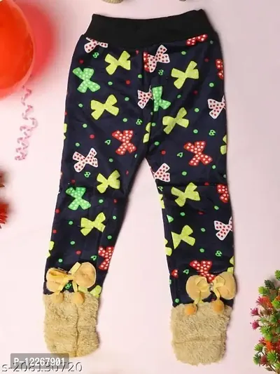 Mehak Fashion Baby Girl  Boy Soft Winter Velvet Pant Legging Pajama for Kids Multi Color (2-3 Years, RED)-thumb2