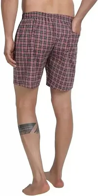 Mehak Fashion Men Cotton Boxer Pattern Checkered Free Size Shorts (Pack of -3)-thumb4