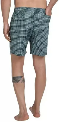 Mehak Fashion Men Cotton Boxer Pattern Checkered Free Size Shorts (Pack of -3)-thumb1