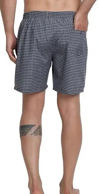 Mens  Boys Regular Fit Checkered Printed Boxer Shorts (Pack of 3)-thumb1