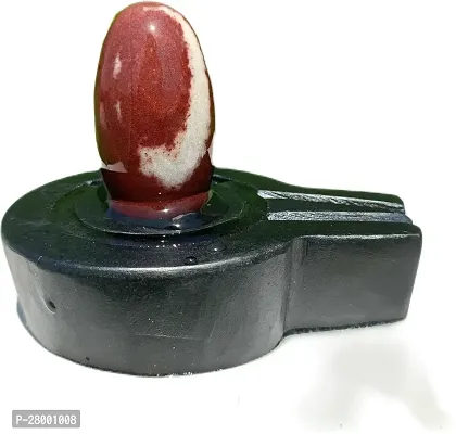 Original Narmadeshwar Shivling/Narmada ShivLing With Jaladhari For Home Puja (Size 1.5Inch Shivling*3 Inch Jaladhari )-thumb0