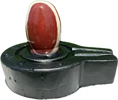 Original Narmadeshwar Shivling/Narmada ShivLing With Jaladhari For Home Puja (Size 1.5Inch Shivling*3 Inch Jaladhari )-thumb1