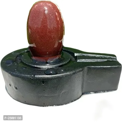 Original Narmadeshwar Shivling/Natural Narmada Stone ShivLing Jaladhari For Home Puja( Brown )( Size1.5In Shivling 3In Jaladhari )