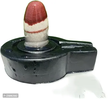 Origanal Narmadeshwar Shivling /Natural Narmada Stone Shivling Yoni Base Jaladhari, Panipitham  Swayambhu Shivling.For Home Puja ( Size 1.5Inch Shivling*3 Inch Jaladhari )