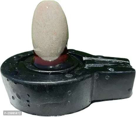 Unique Narmadeshwar Shivling /Narmada Shivling Yoni Base Jaladhari For Home Puja ( Size 1.5Inch Shivling *3Inch Jaladhari )