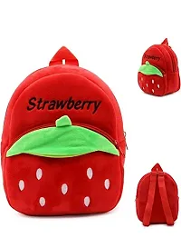 DP STAR Kids Nursary School Bag Soft PlushVelvet Backpacks Cartoon Baby Boy/Girl (2-5 Years) PADAY_BAG_5 (Konggi-Rbbit) (STRAWERRY)-thumb1