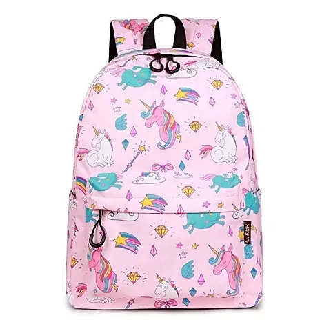 DP STAR Waterproof Kids Backpack, Girls Women Stylish Trendy College, School College Bags (PINK) 20 L