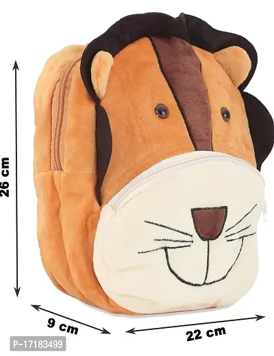 DP STAR Brown Tiger Kids School Travel Luggage Picnic Bag (2-5 years) Small-thumb5