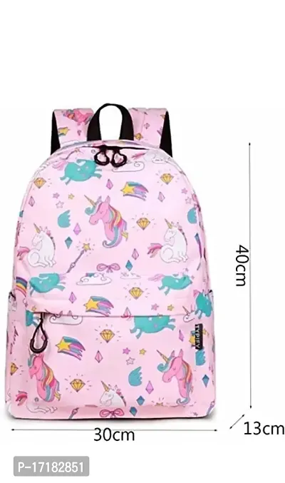 DP STAR Waterproof Kids Backpack, Girls  Women Stylish Trendy College, School  College Bags (PINK) 20 L-thumb3